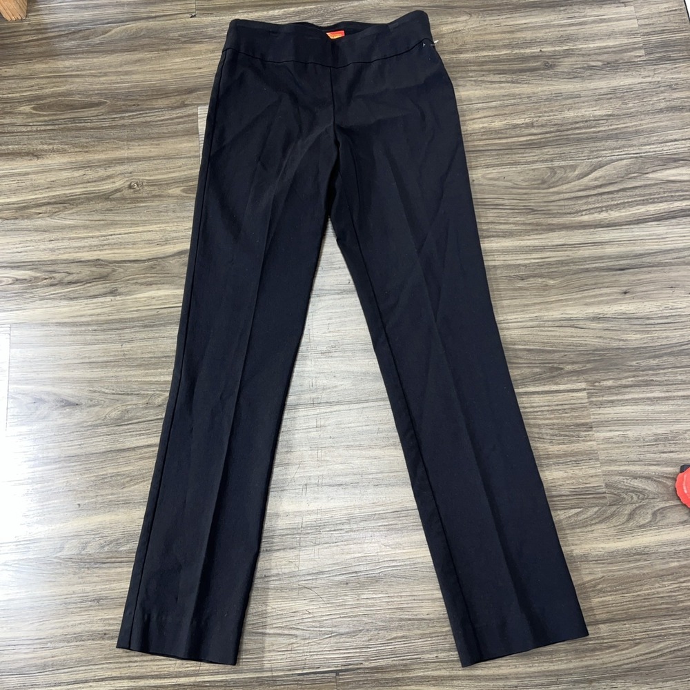 Krazy Larry Women's Pants Size 6 Black Pull On Ankle Stretch Slim Dress Work